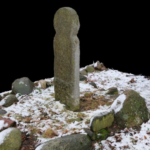 Powiększ obraz: Render modelu fotogrametrycznego - widok ogólny strony tylnej