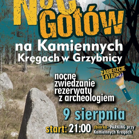 Powiększ obraz: plakat Nocy Gotów - kręgi kamienne