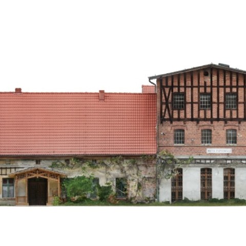 Powiększ obraz: Render modelu fotogrametrycznego - elewacja południowa