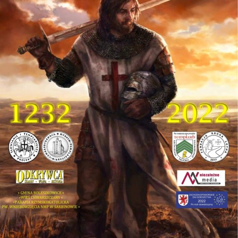 Powiększ obraz: Chwarszczany 23 lipca godzina 10:00 - 18:00. 1232 - 2022. Wydarzenie pn. XVI Festyn Historyczny – Słowianie i Templariusze.